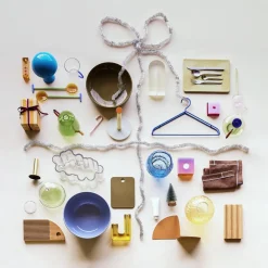 Aurora-vase, glas, blå, højde 18 cm^Hübsch Clearance