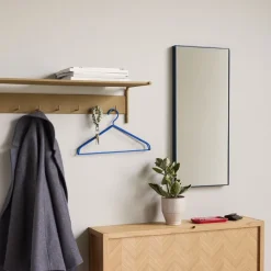 Shine Stort spejl, petroleumsgrøn, 35 x 80 cm^Hübsch Best