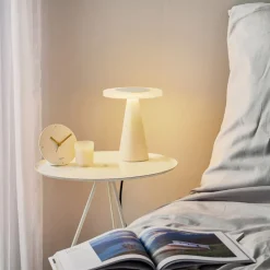 Bax bordlampe med touchdæmper, hvid^Helestra Hot