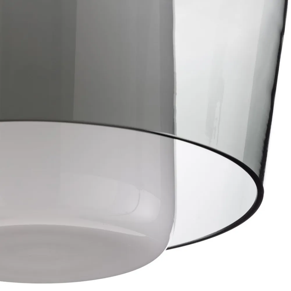 Helestra Loftlamper>Canio - loftlampe i glas, røggrå