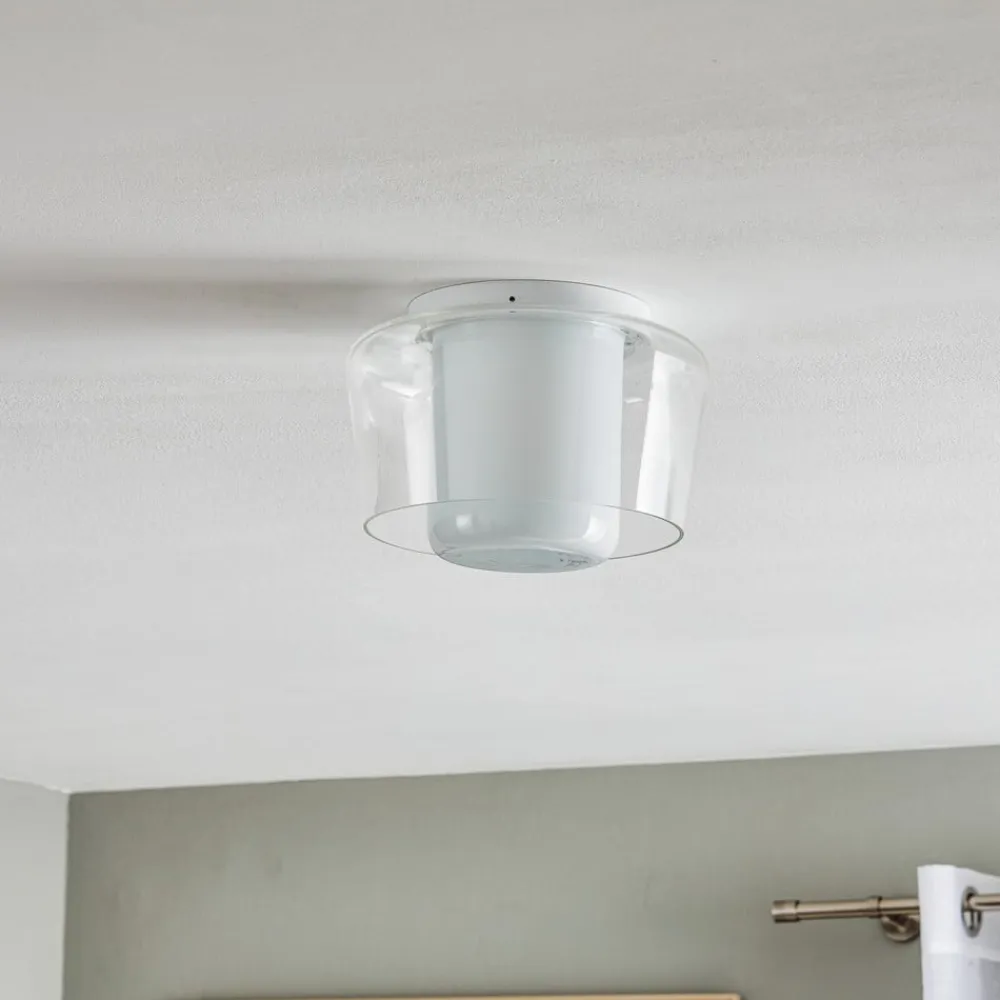 Helestra Loftlamper>Canio loftlampe i glas, klar udvendig