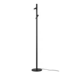 Helestra Coni LED-gulvlampe 2 spots 160cm sort