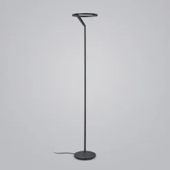 Helestra Elara LED-gulvlampe down kan dæmpes sort