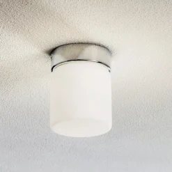 Keto LED-loftlampe, cylinder, krom^Helestra Sale