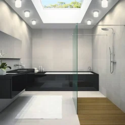 Keto LED-loftlampe, cylinder, krom^Helestra Sale