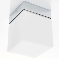 Helestra Keto LED-loftlampe, terning, krom