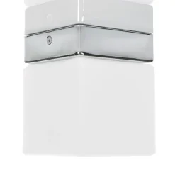 Helestra Keto LED-loftlampe, terning, krom