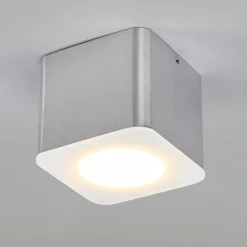 Helestra Oso LED-loftspot, kantet, mat alu
