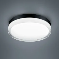 Tana LED-loftslampe, sort, Ø 28 cm^Helestra Online