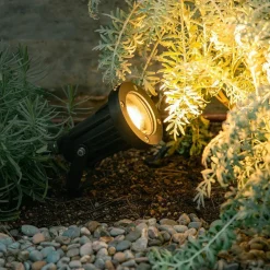 Helio robust drejbar udendørsspot, sort^LEDS-C4 New