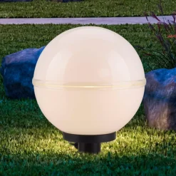 JUST LIGHT. GmbH Udendørs Spot>Hemis udendørs dekorationslys, jordspyd, 2-pak Ø 20cm