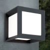 ORION Væglamper>Henry udendørs væglampe, 16 x 16 x 16 cm, antracit