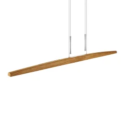 HerzBlut Arco LED-hængelampe olieret eg 170 cm