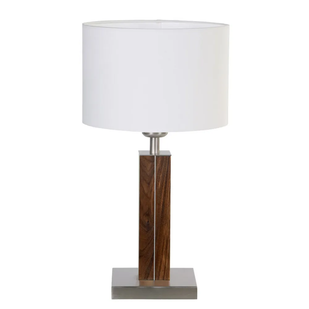 Dana bordlampe med træfod i valnød^HerzBlut