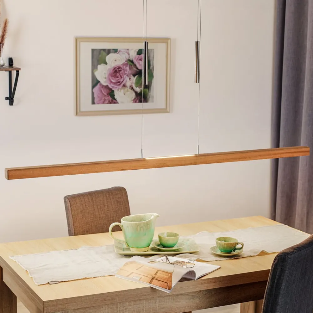 HerzBlut Leonora hængelampe Up&Down, 160 cm, natur