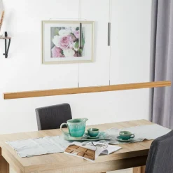 HerzBlut Leonora hængelampe Up&Down, 160 cm, natur