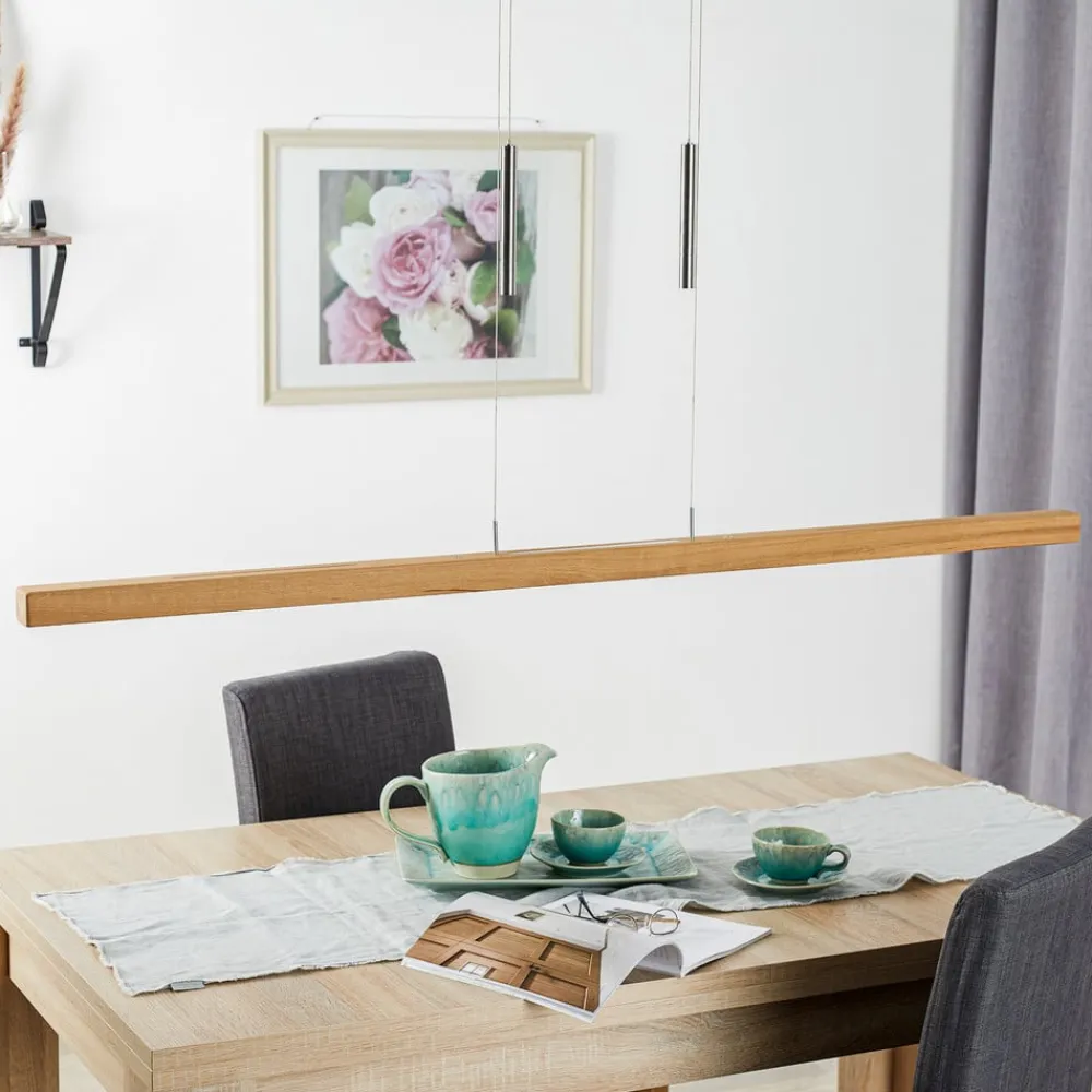 HerzBlut Leonora hængelampe Up&Down, 160 cm, natur