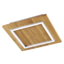 HerzBlut Bæredygtige Lamper>Mia LED-loftlampe, olieret, knudret eg