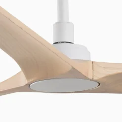 Heywood M loftventilator, DC, hvid/lyst træ^FARO BARCELONA Sale