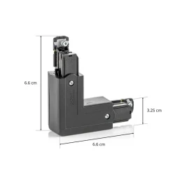 GLOBAL Skinnesystem>Hjørnetilslutning Noa beskyttelsesleder udv. sort