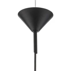 ALDEX Hængelampe 562, glas klar, kappe/baldakin sort