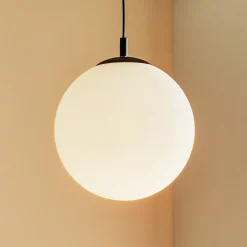 Hængelampe 562, mat glas, kappe/baldakin sort^ALDEX Clearance