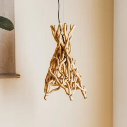 ONLI Pendellamper>Hængelampe Agar med skærm i træ