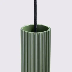 Hængelampe ALORA, olivengrøn, Ø 8 cm, metal, GU10^SOLLUX LIGHTING Online