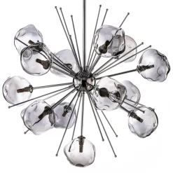 Avonni Hængelampe AV-1777-13K kromfarvet glas 13-flammet