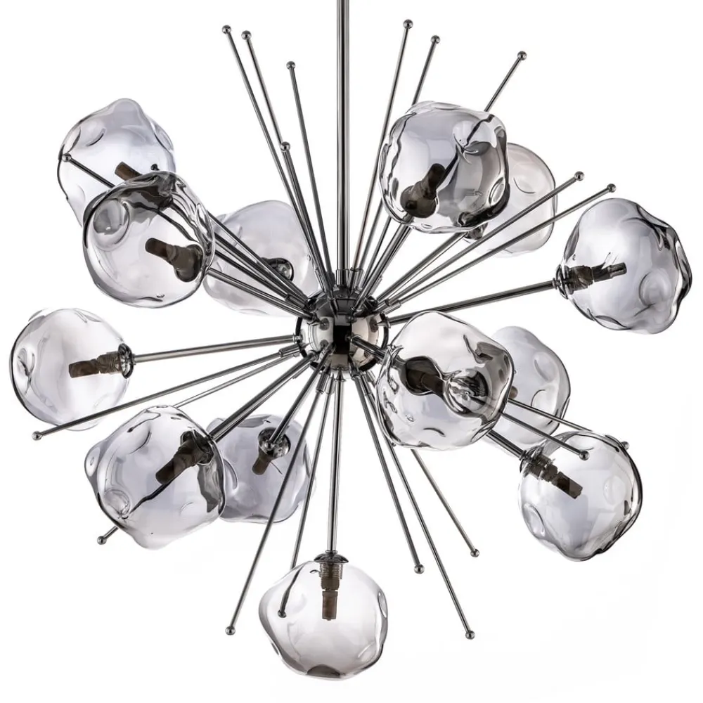 Avonni Hængelampe AV-1777-13K kromfarvet glas 13-flammet