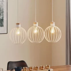 Hængelampe Barbado, 3 lyskilder i hvid^EMIBIG LIGHTING Sale