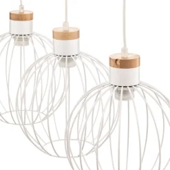 Hængelampe Barbado, 3 lyskilder i hvid^EMIBIG LIGHTING Sale