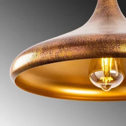 Hængelampe Barek 11545, messing brun, metal, Ø 34 cm^Opviq Outlet