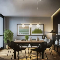 ALDEX Hængelampe Beryl, 3 lyskilder, hvid