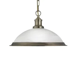 Searchlight Hængelampe Bistro af glas i glimtende guld