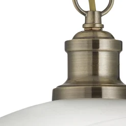 Searchlight Hængelampe Bistro af glas i glimtende guld