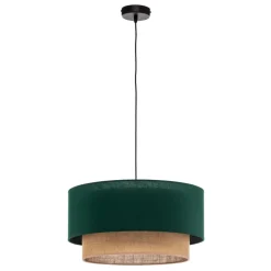 Hængelampe Boho Ø 45 cm 1 lyskilde grøn/jute^Duolla Online