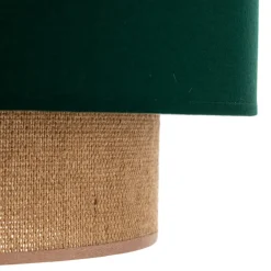 Hængelampe Boho Ø 45 cm 1 lyskilde grøn/jute^Duolla Online