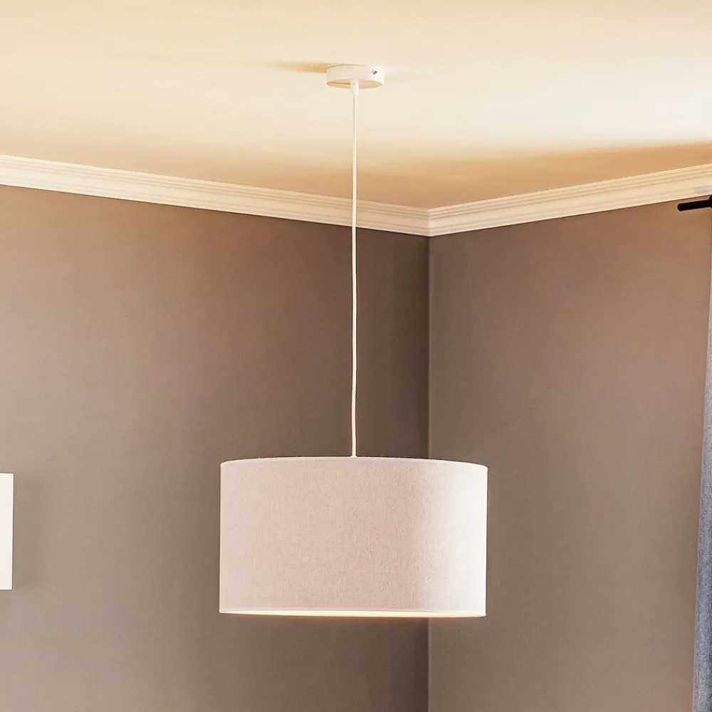 Duolla Hængelampe Bristol, vævet mønster, grå