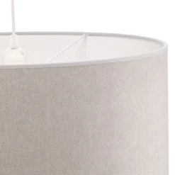 Duolla Hængelampe Bristol, vævet mønster, grå