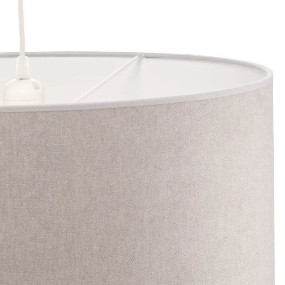 Duolla Hængelampe Bristol, vævet mønster, grå