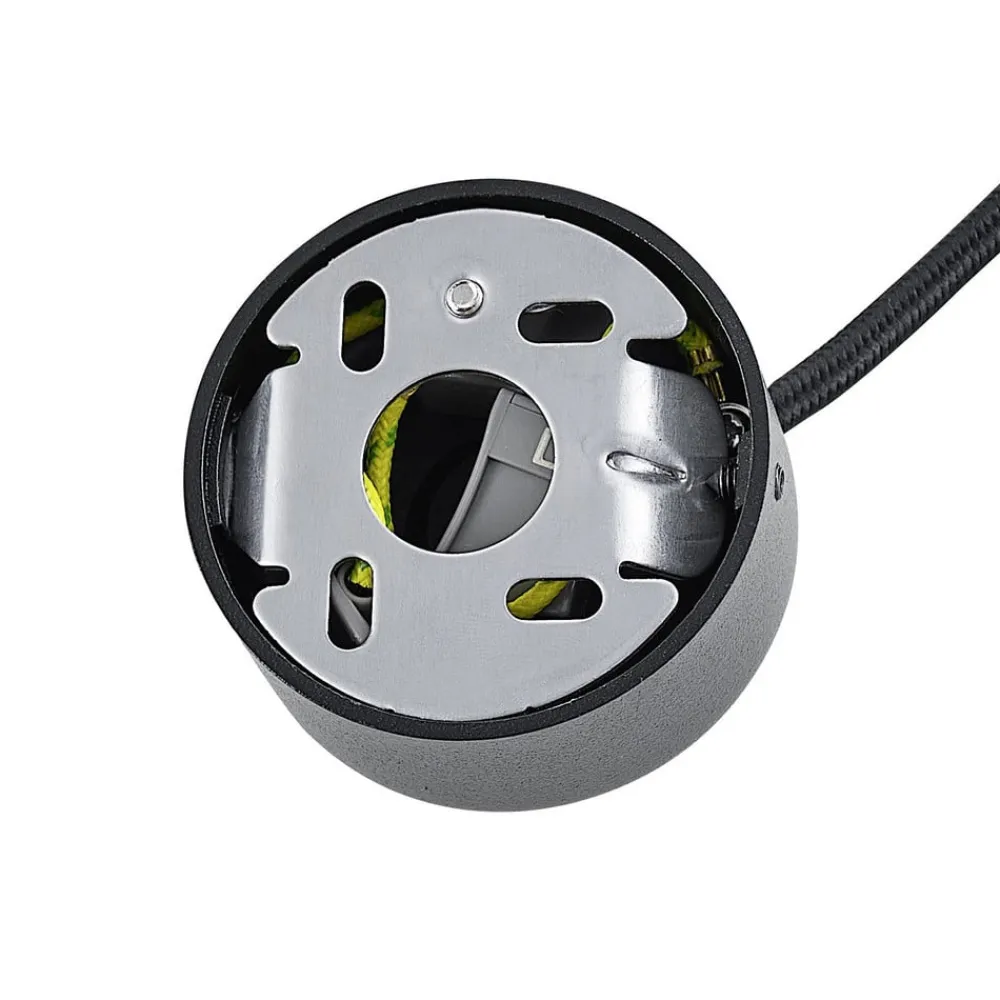 Deko-Light Hængelampe CAN, sort, højde 15 cm, Ø 6 cm, metal, GU10