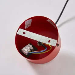 Luminex Hængelampe CLASS, rød/hvid, Ø 36 cm, metal