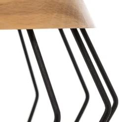 Hængelampe Cliff, tre burskærme med træbånd^Eko-Light Clearance