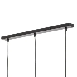 Hængelampe Cliff, tre burskærme med træbånd^Eko-Light Clearance