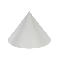 TK Lighting Hængelampe Cono, 1 lyskilde, Ø 50 cm, beige, E27