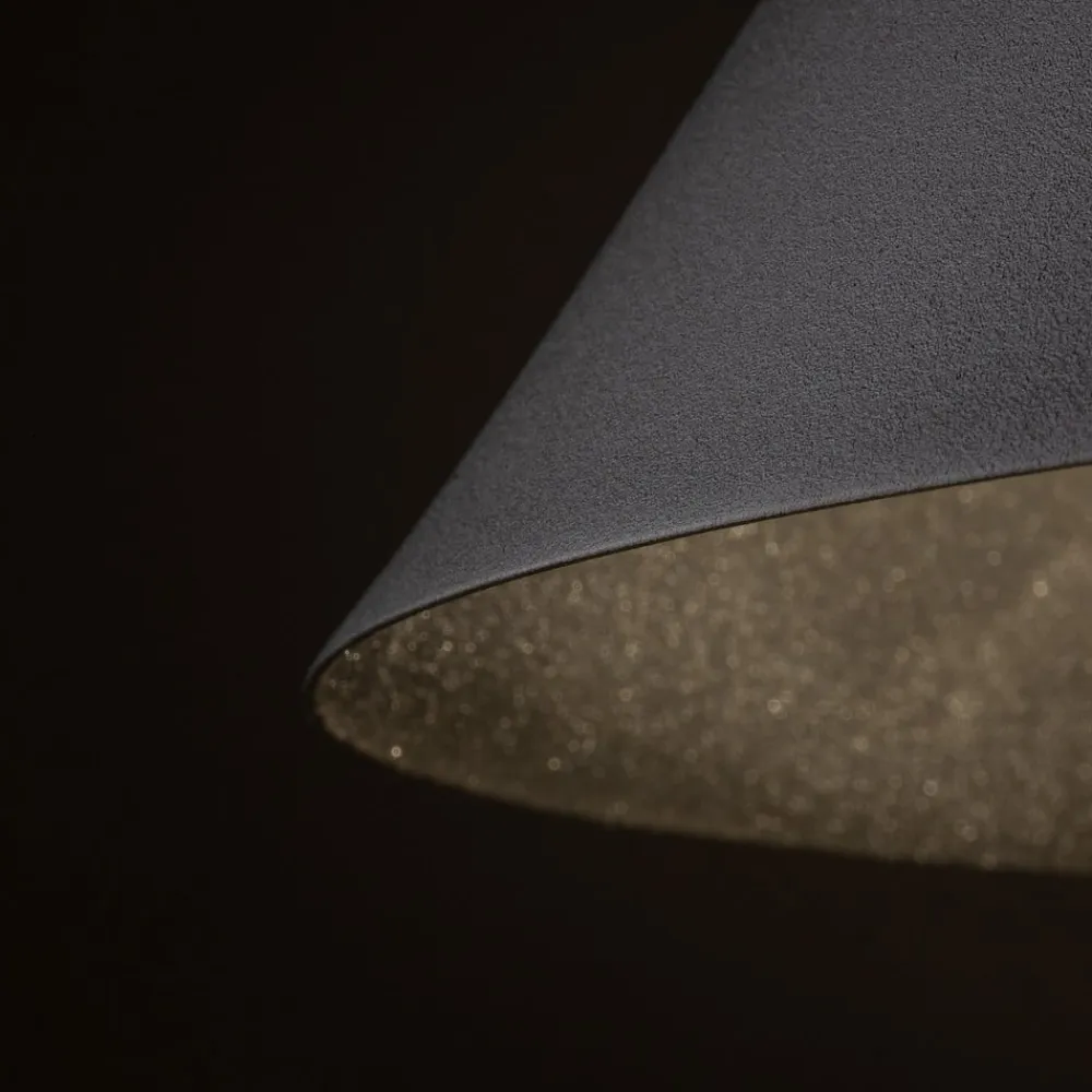 TK Lighting Gang|Pendellamper>Hængelampe Cono, 1 lyskilde, Ø 50 cm, sort, E27