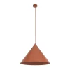 TK Lighting Hængelampe Cono, 1 lyskilde, Ø 50 cm, terracotta, E27