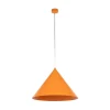 TK Lighting Hængelampe Cono, 1 lyskilde, Ø 50 cm, orange, E27