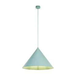 TK Lighting Pendellamper>Hængelampe Cono, 1 lyskilde, Ø 50 cm, mint, E27